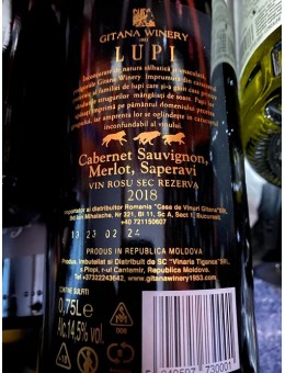 Gitana Lupi vin rosu sec 2018