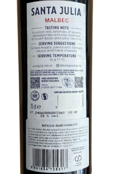 Malbec Santa Julia vin rosu...