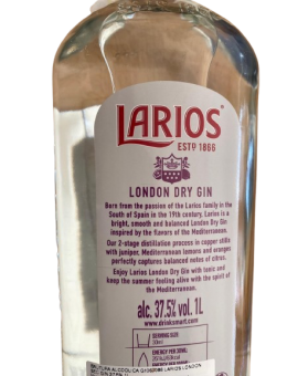 Gin Larios London Dry 1 L