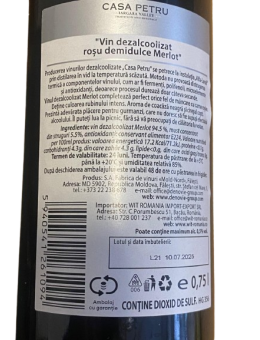 Casa Petru Merlot vin rosu...