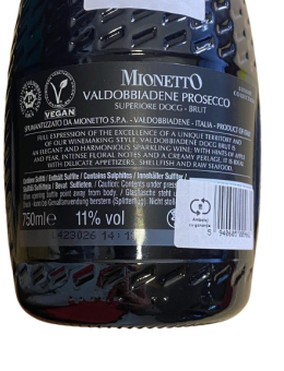 Prosecco Mionetto...