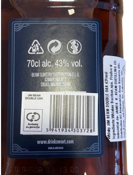 Whisky Jim Beam Double Oak...
