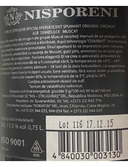 Spumant Nisporeni Muscat...