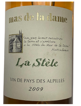 Mas de la dame La Stele vin...