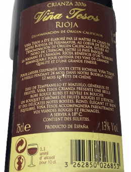 Vina Tesos Crianza Bodega...