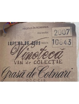 Grasa de Cotnari vin vechi...