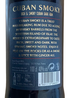 Cuban Smoky Rum Havana Club...
