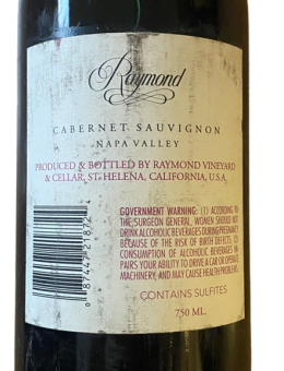 Napa Valley Raymond Cbernet...