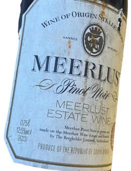 Meerlust Stellenbosch Pinot...