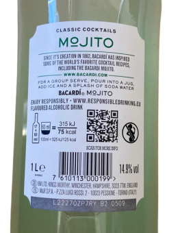 Cocktail Bacardi Mojito 1 L