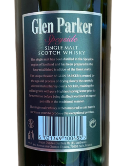 Whisky Glen Parker Speyside...