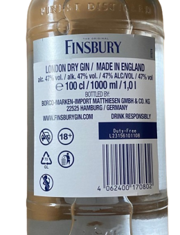 Gin Finsbury Platinum...